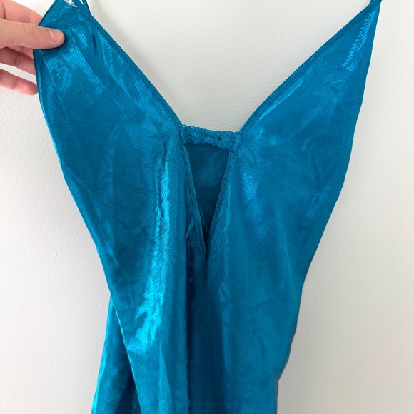 Colesce Collections Floral Blue Slip Dress - Picture 2 of 9